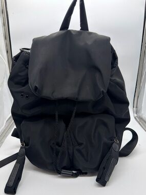 See By Chloe Black Nylon Drawstring Backpack‎
